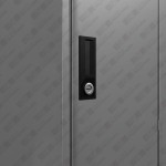 Gabinete Metálico Multiusos 5 Entrepaños 1 Puerta Gris